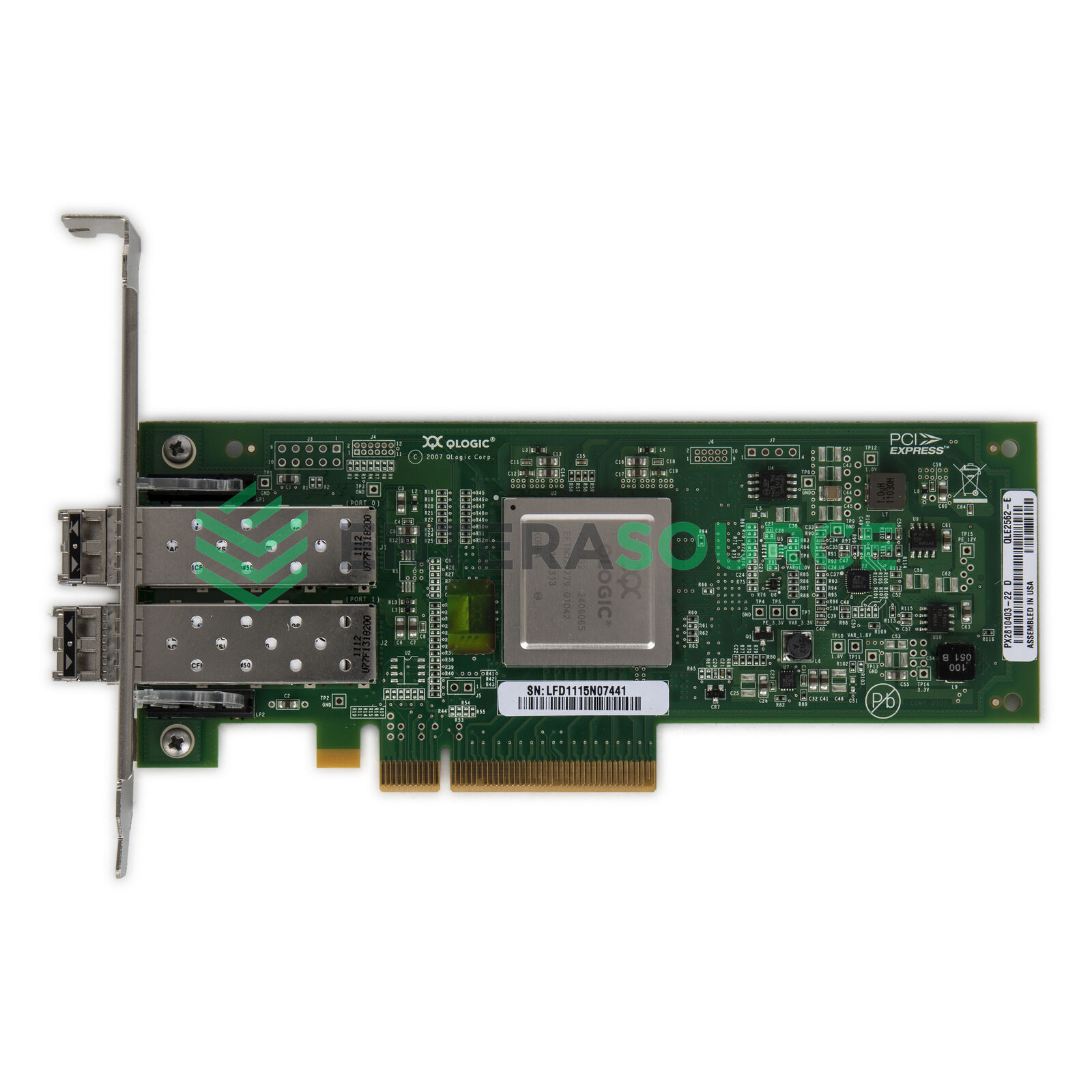 QLogic QLE2562-E Dual Port 8GB FC PCI-E HBA