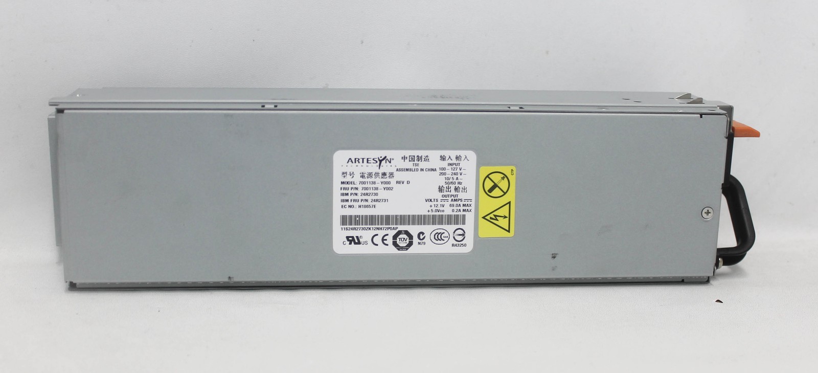 24R2731 Ibm Power Supply 835W 7001138-Y000 7001138-Y002 Ibm 24R2730 "GRADE A"