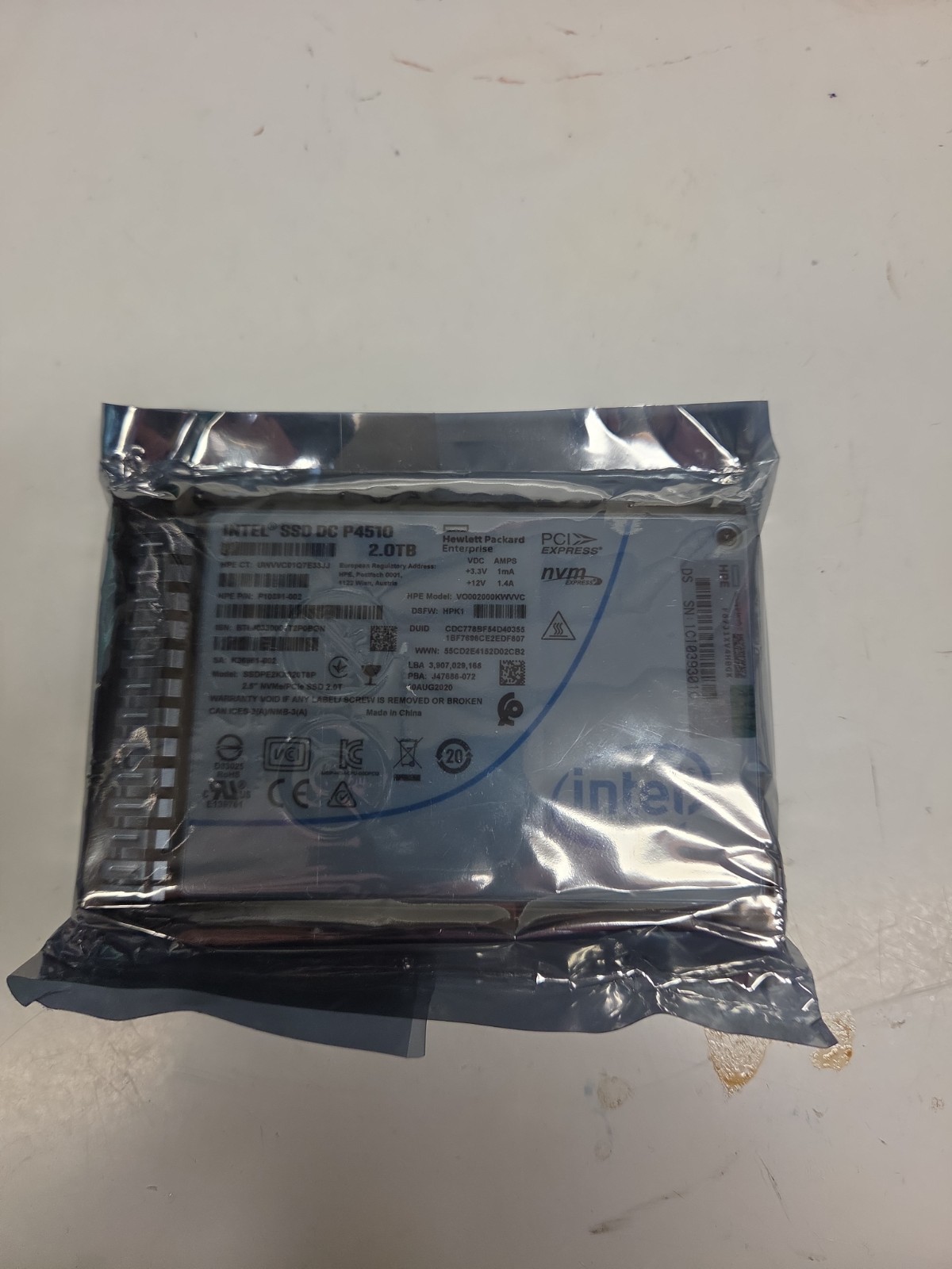 Intel SSD DC P4510 2.0tb