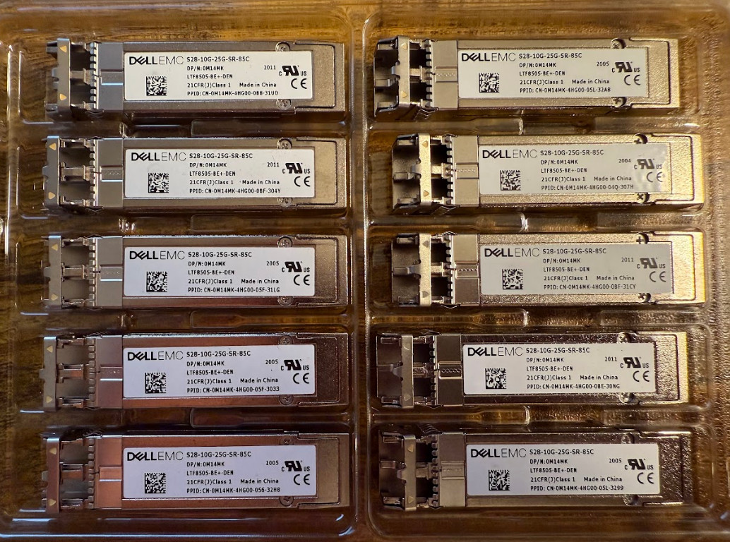 0M14MK M14MK Dell EMC S28-10G-25G-SR-85C SFP+ Transceiver LTF8505-BE+-DEN