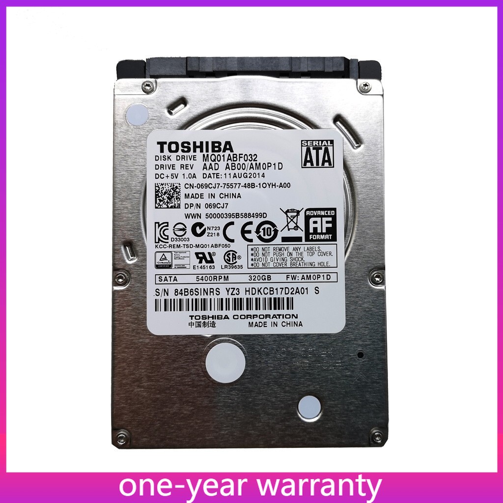Toshiba MQ01ABF032 5400RPM 320GB 2.5" SATA Laptop HDD Hard Disk Drive-7mm