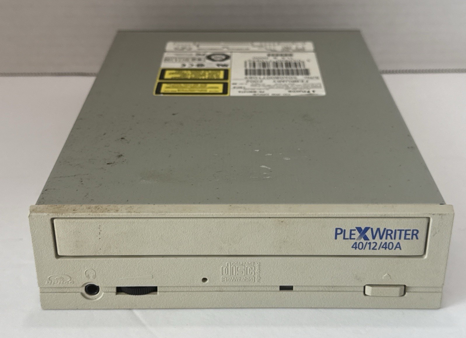 Plextor PlexWriter PX-W4012TA IDE 5.25" Internal Vintage Retro Beige CD-RW Drive