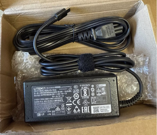 Genuine Liteon 65W Charger For Acer Chromebook R13 11 13 15 311 315 PA-1650-02