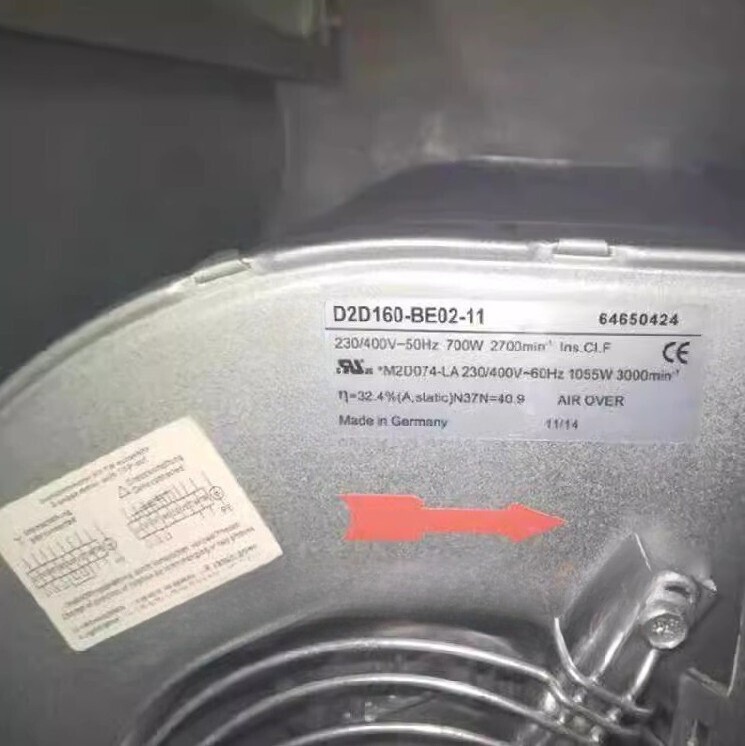 D2D160-BE02-11 64650424 M2D074 230/400V 700W Frequency Converter Centrifugal Fan