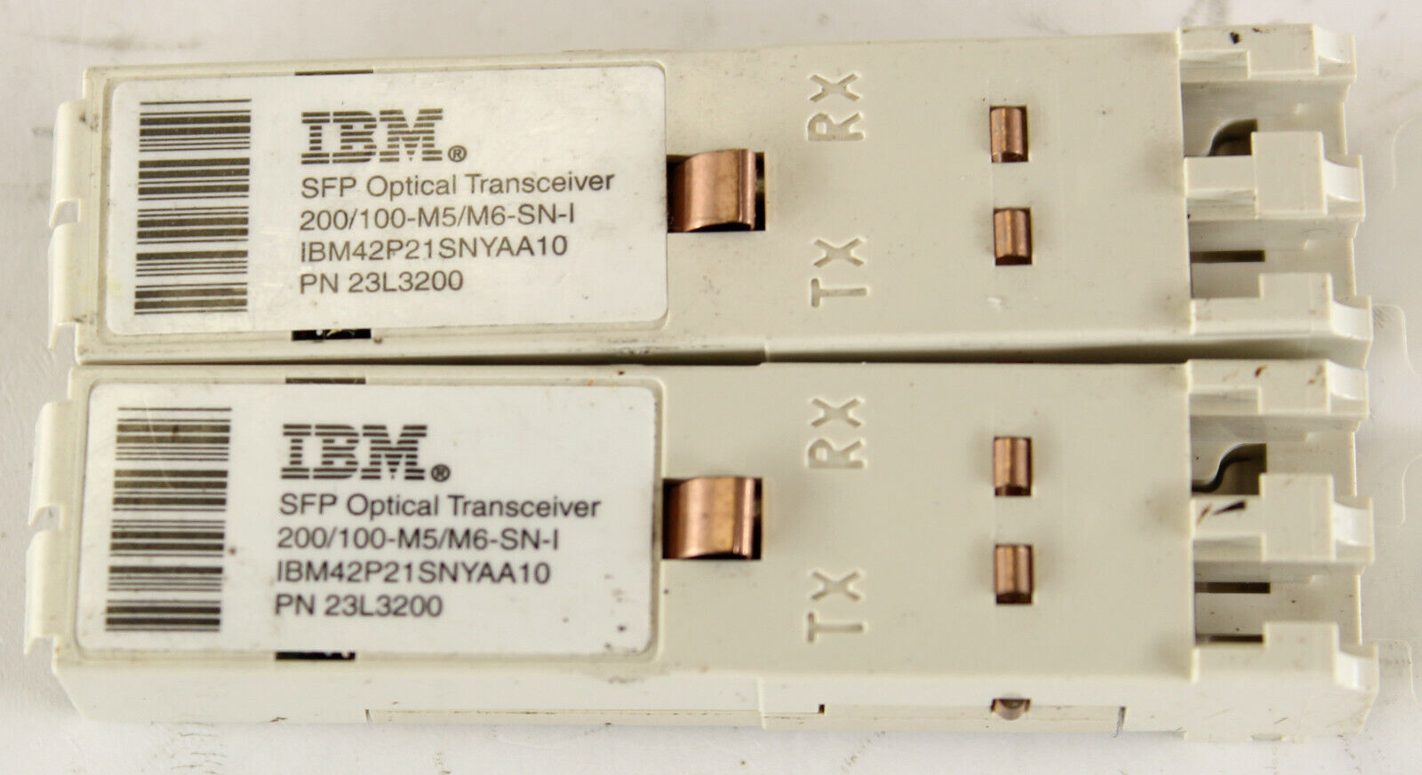 Lot of 2 IBM IBM42P21SNYAA10 23L3200 2Gb SW SFP Transceiver Module