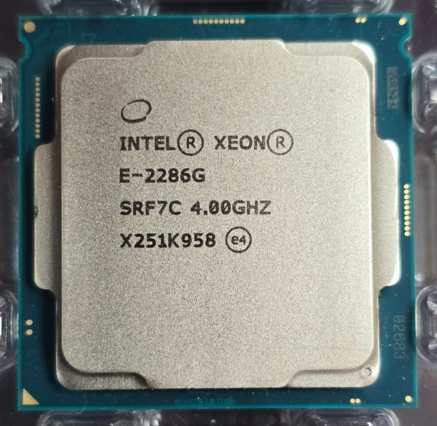 (1) Intel Xeon E-2286G SRF7C 4GHz 6-Core 12MB LGA 1151 CPU Processor, Tested