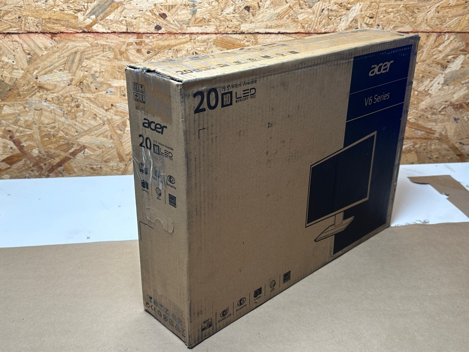 New Acer 19.5" Monitor V206HQL 1600x900 TN Panel 5ms
