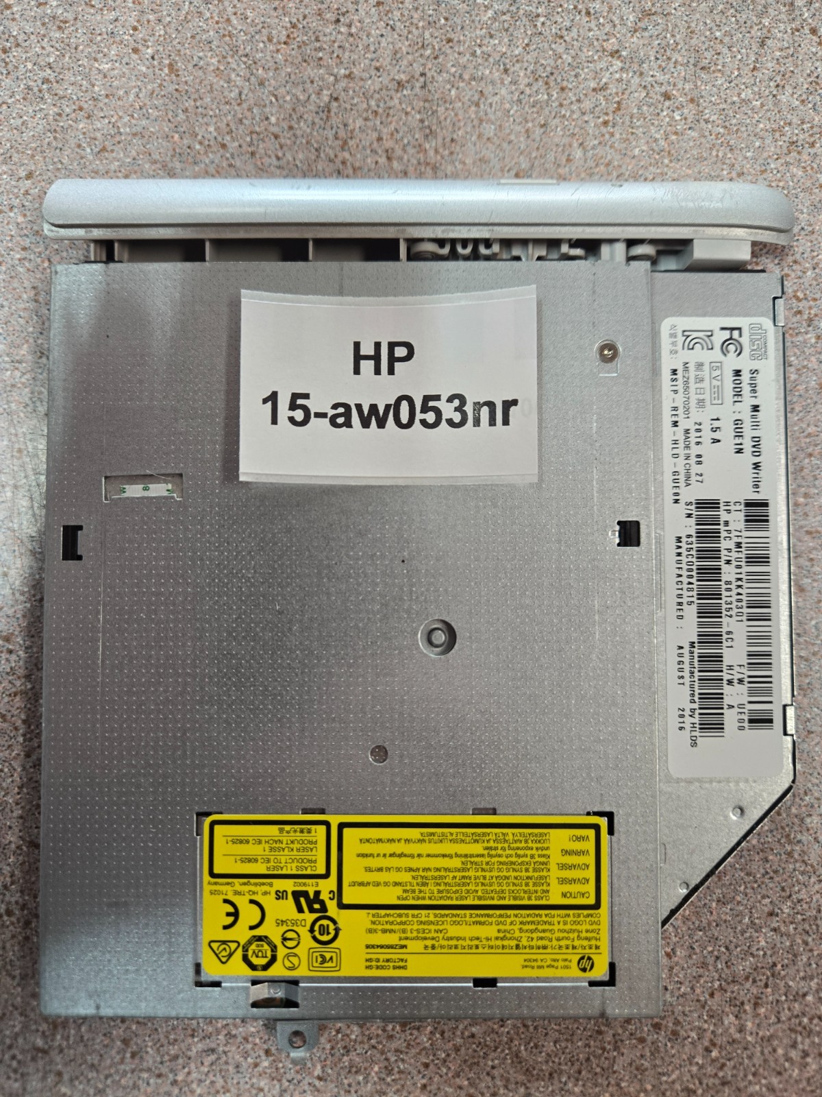 OEM HP 15-aw 15-aw1024nr 15.6" DVD W BEZEL COVER