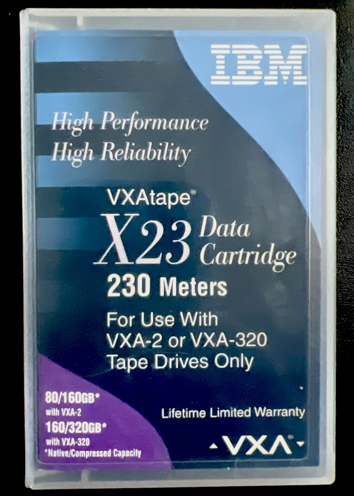 NEW IBM 24R2137 X23 230m Data Tape Cartridge 80/160GB VXA-2/320GB VXA-320 Sealed