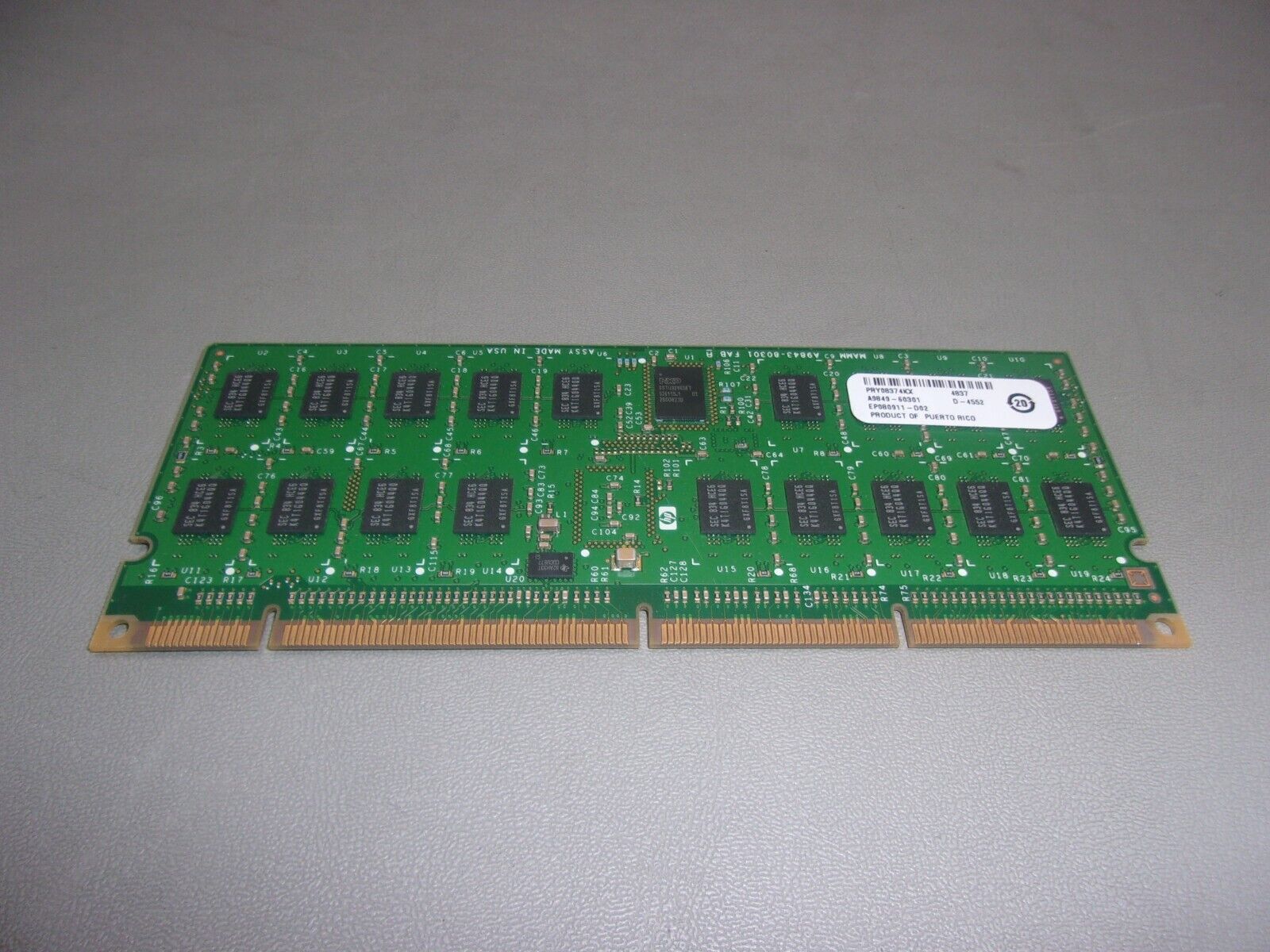 HP ORIGINAL 4GB MEMORY DIMM FOR AB455A A9849-60301