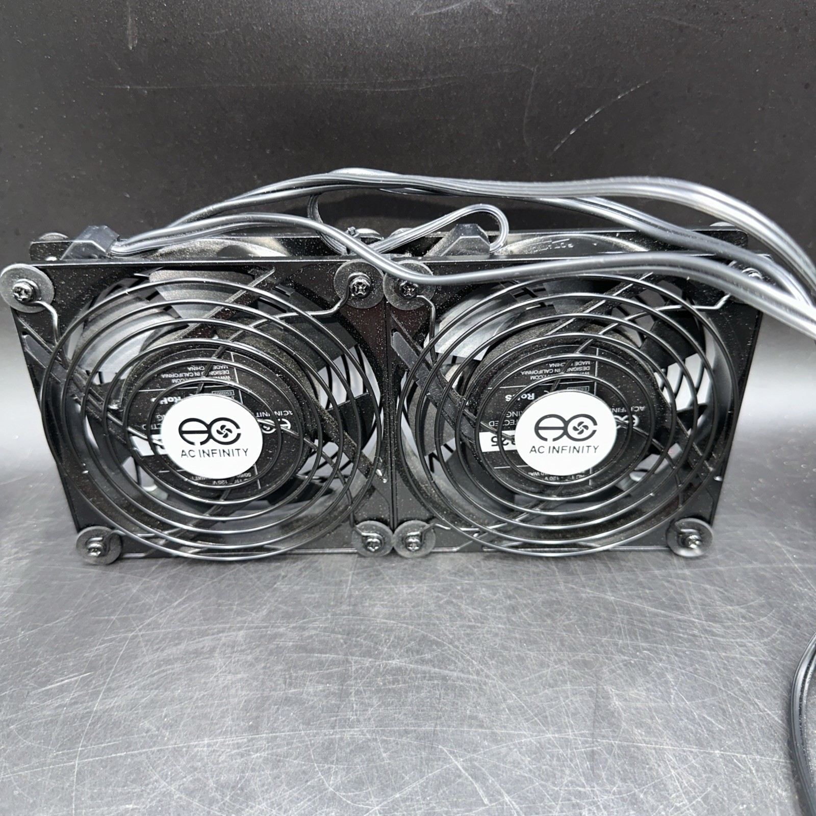 AC Infinity Dual Cooling Muffin Fans  115V AC 110 CFM Ball Bearing 5" HS1238