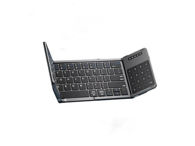 Premium Tri-Fold Bluetooth Keyboard with 2-in-1 Numeric Touchpad