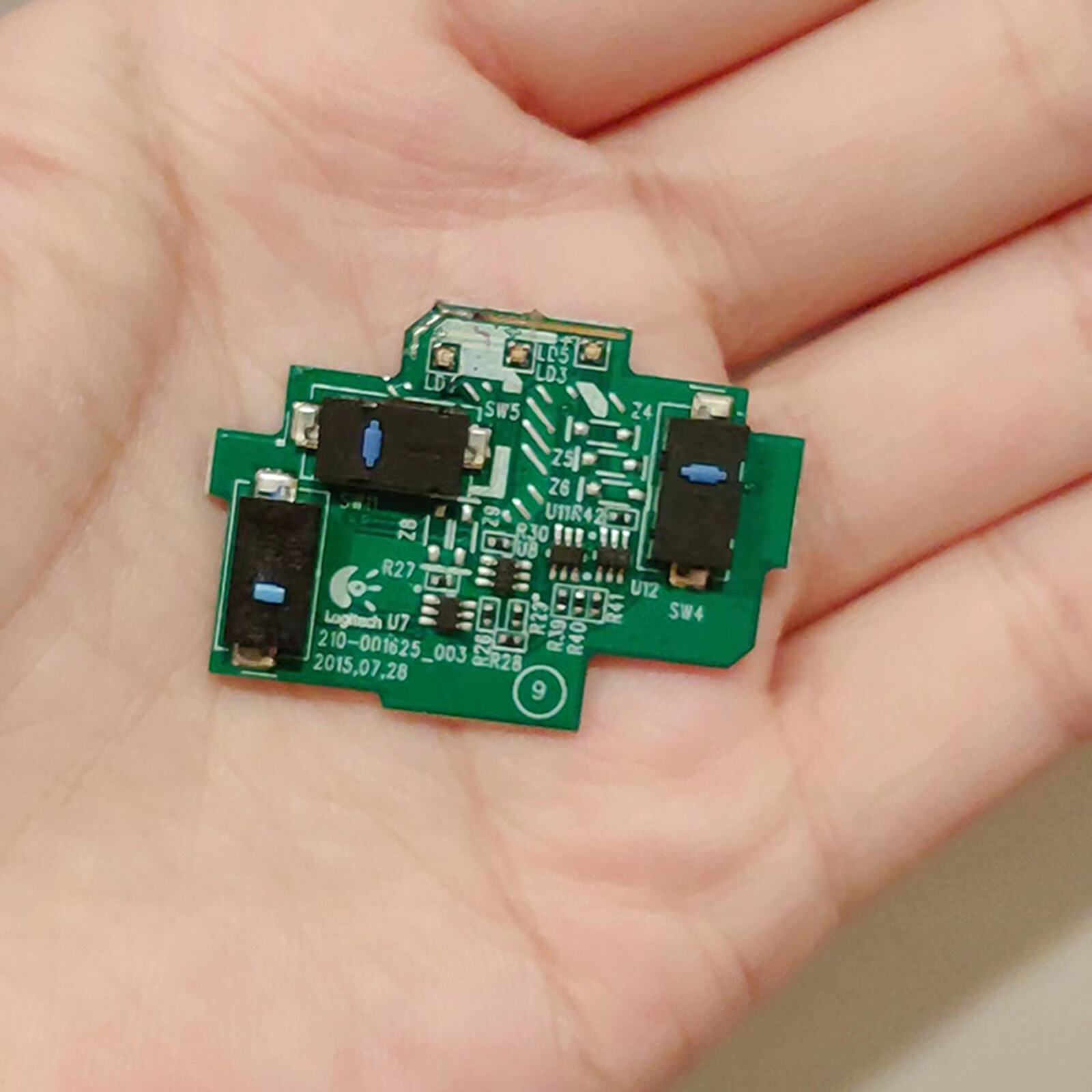 Replace Side Button Key Motherboard Circuit Board for Logitech G502 Wired Mouse