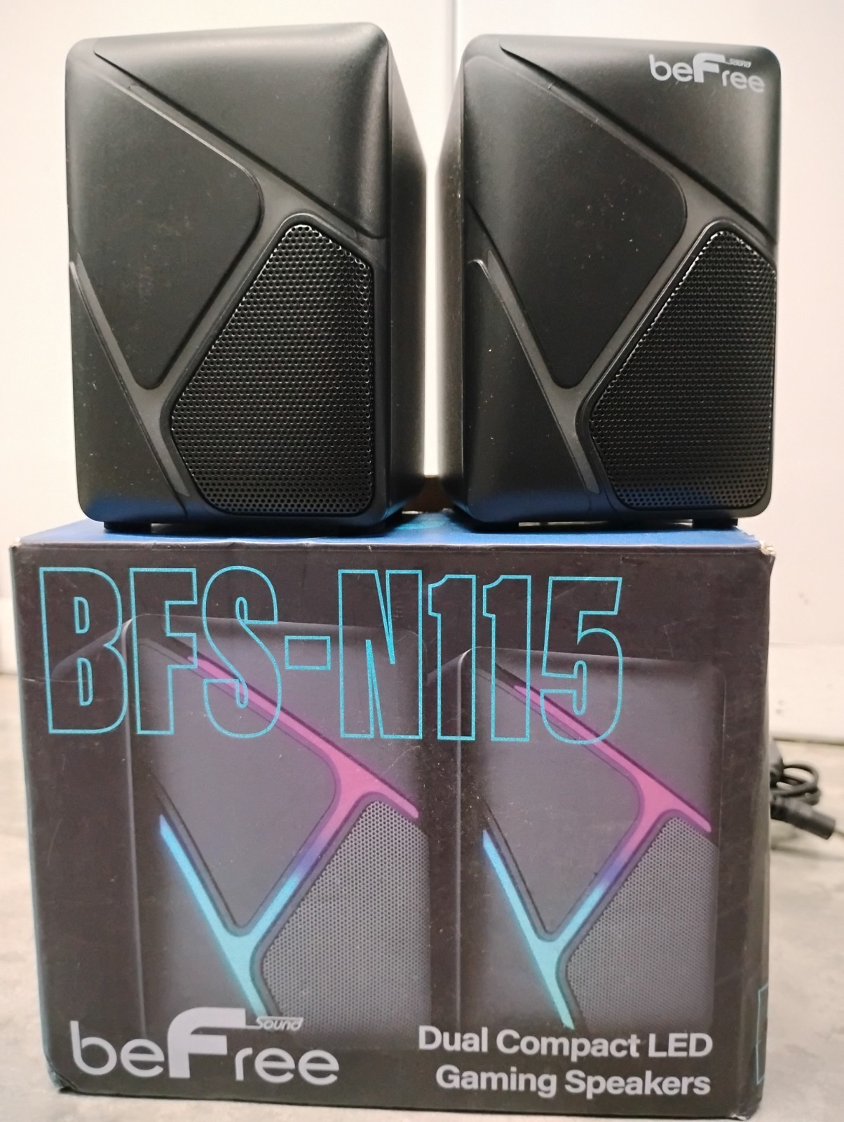 beFree BFS-N115 Dual Compact LED Gaming Speakers