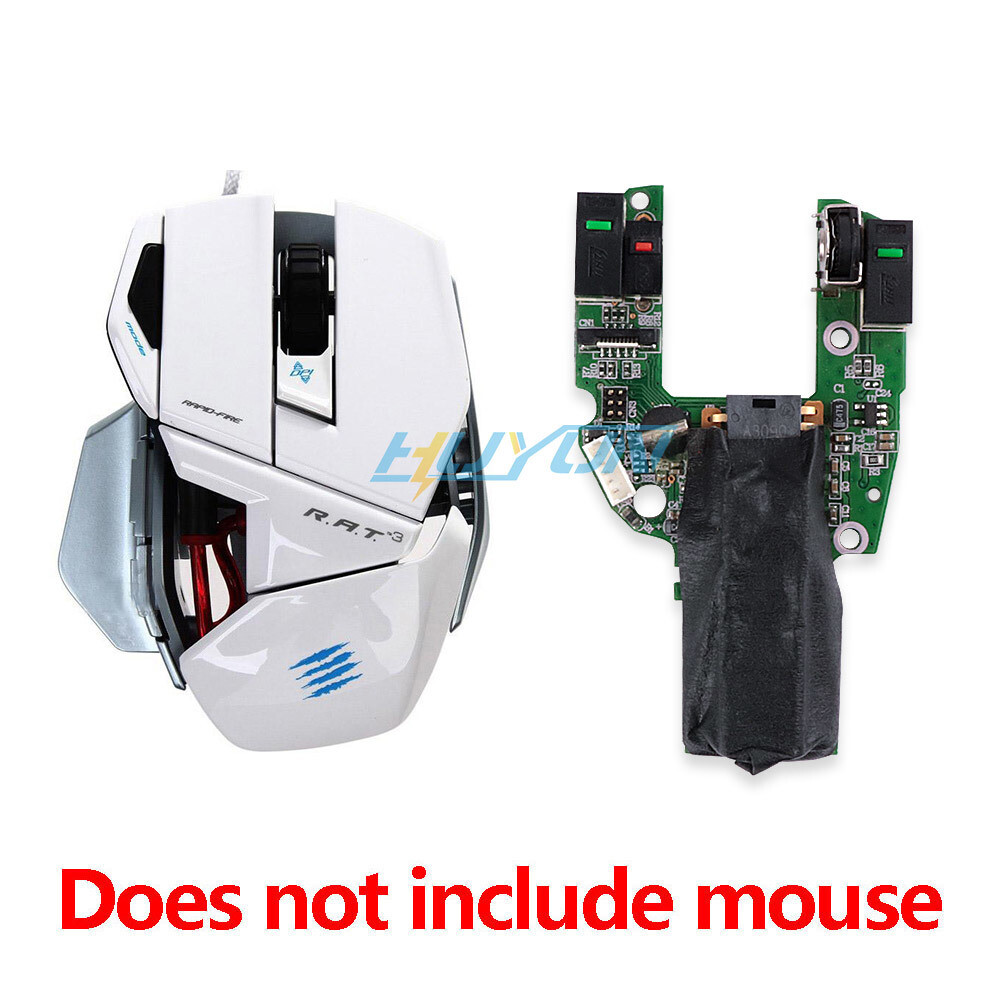 Mouse Motherboard Replacement for Saitek MAD CATS RAT3 Wireless Gaming Mouse