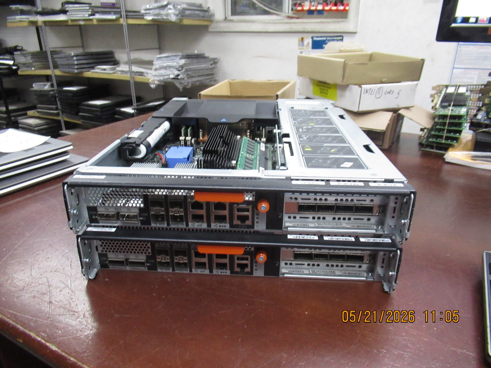 Lot of 2 NetApp 111-01099+C0 / 110-00261+C1  Controller Module w/ 24GB RAM