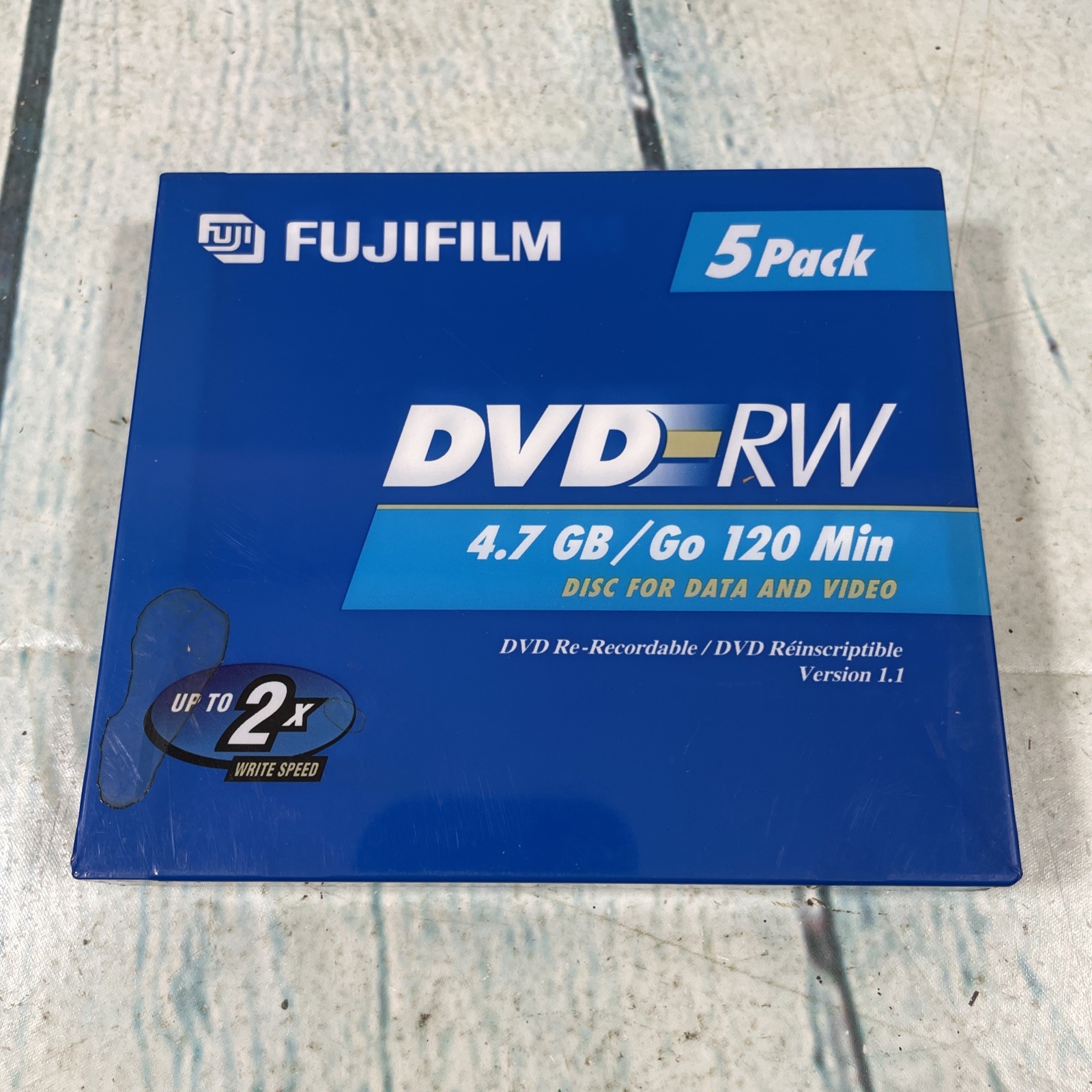 Fujifilm DVD-RW 5 Pack 4.7gb / Go 120 min. - New Sealed