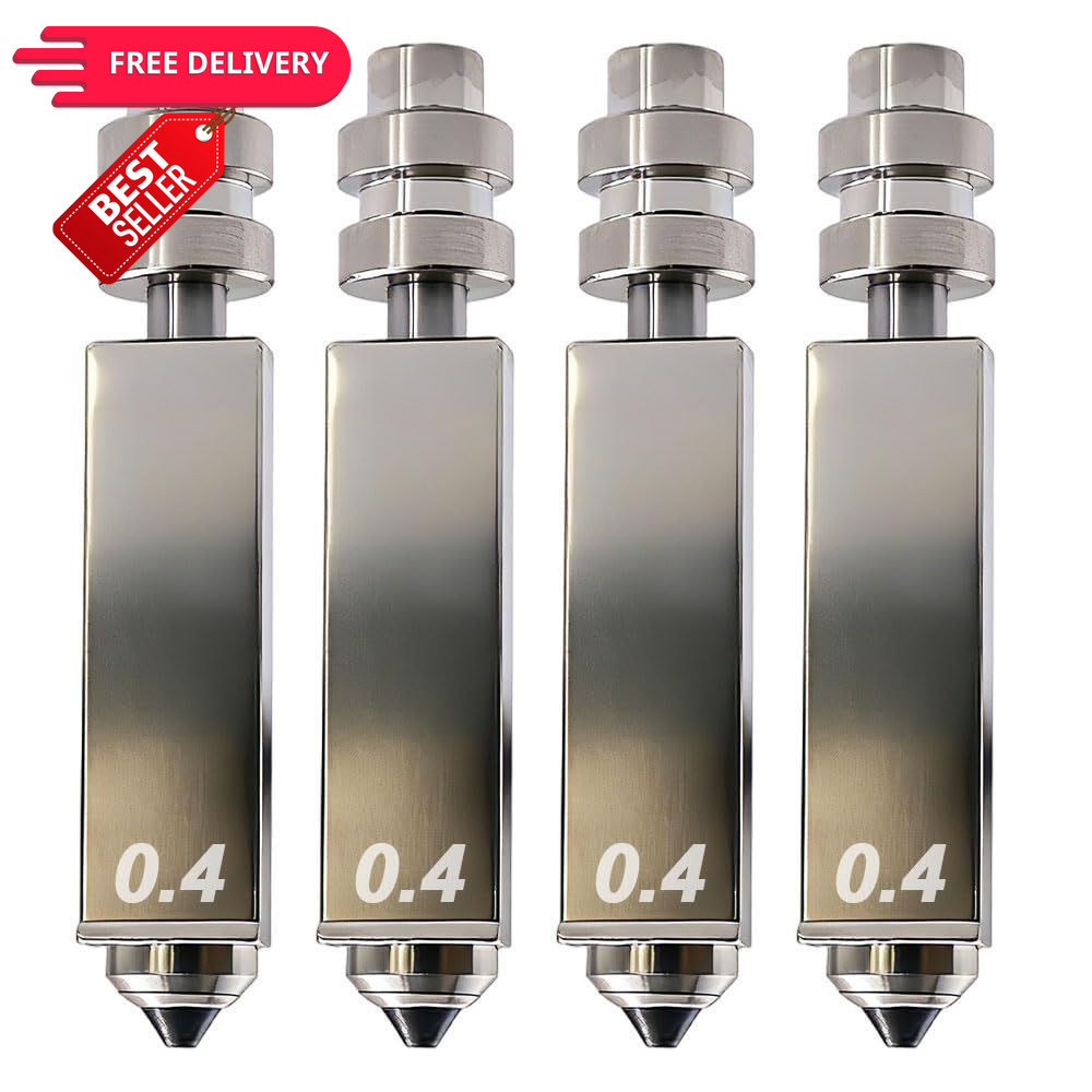 Sprouture Lab 4PCS Nozzle for Kobra 4/Kobra X, 0.4MM 4pcs Silver