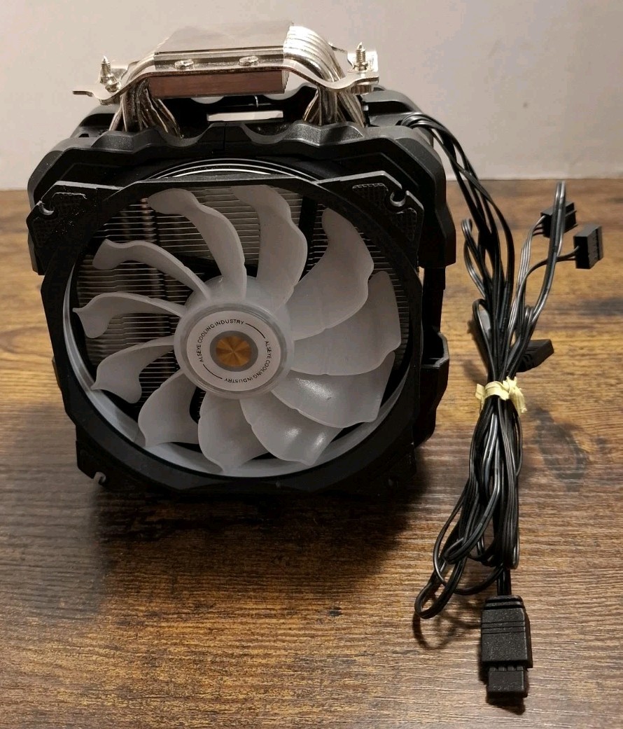 ALSEYE Halo M120D Dual RGB 120mm Fan Air CPU Cooler RGB 3-pin for Intel or AMD