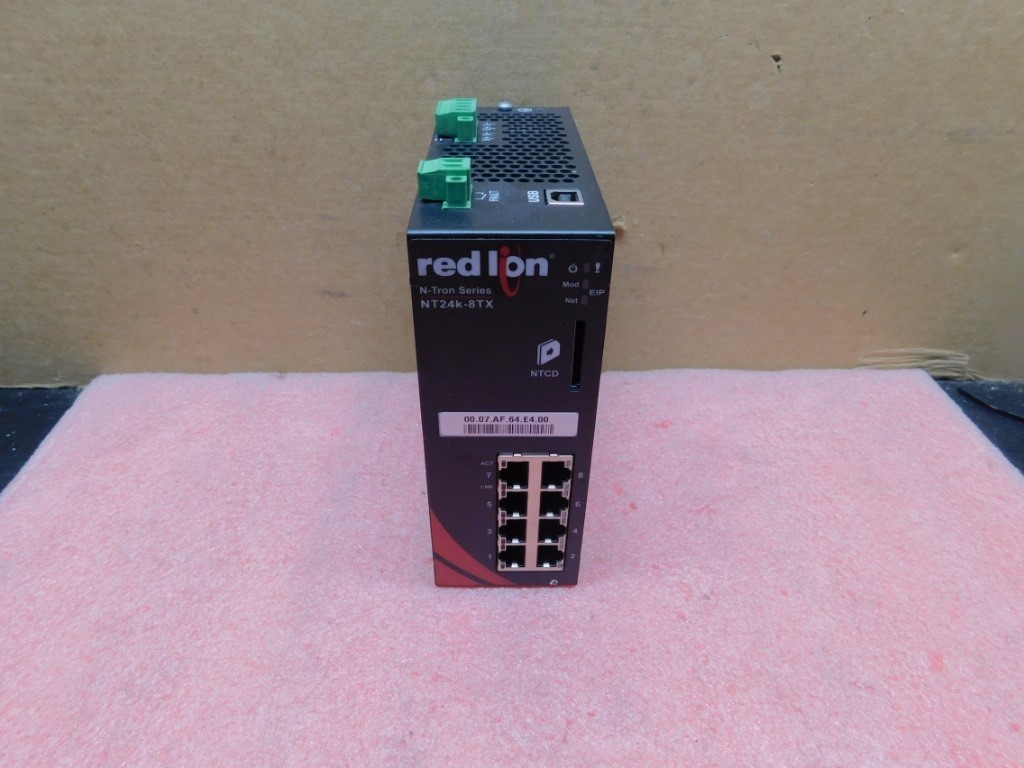 Red Lion N-TRON 8 Port Industrial Ethernet Switch -- NT24k-8TX