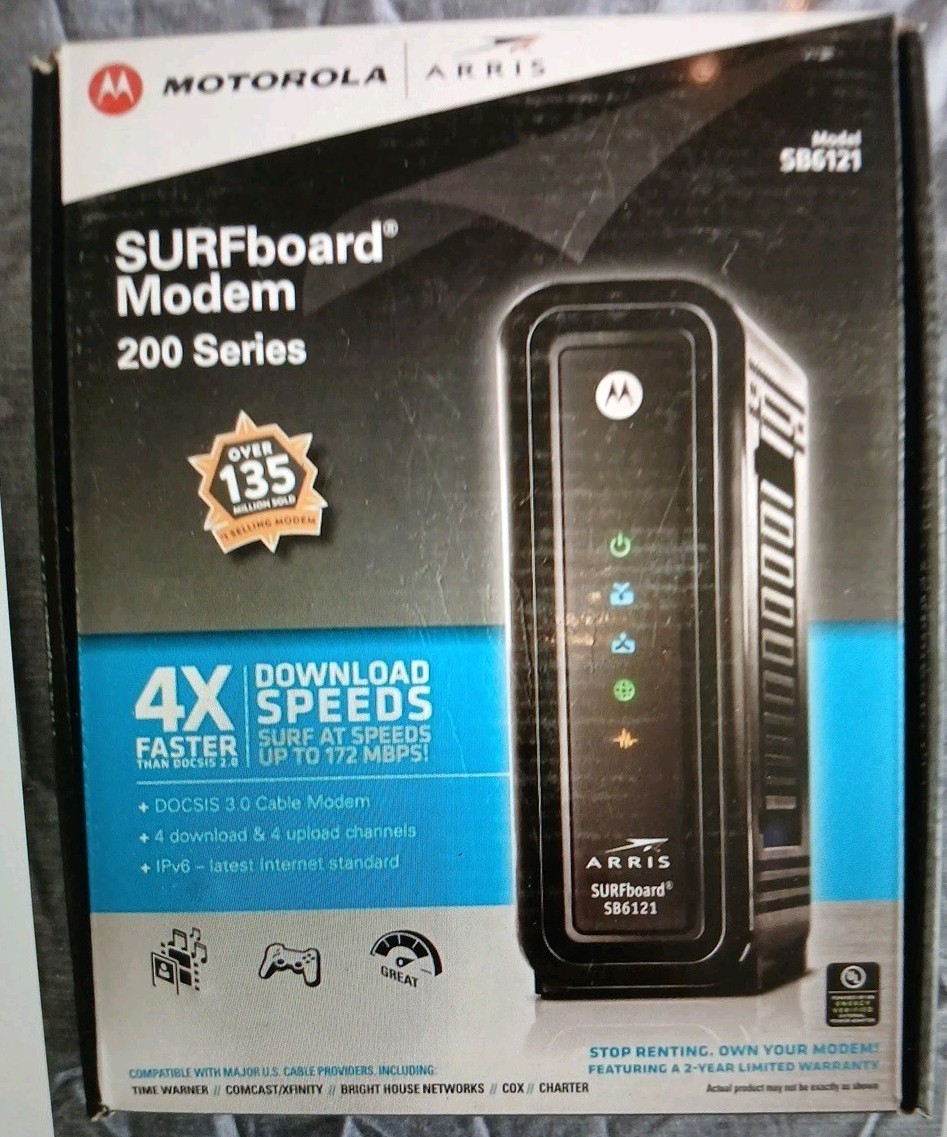 Motorola Arris Surfboard Modem 200 Series Model SB6121