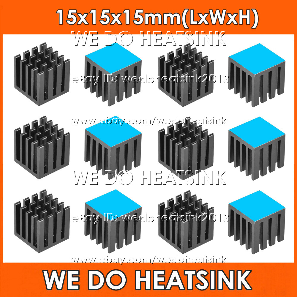 15x15x15mm Black Zigzag Anodized Aluminum Heatsink Cooler For Banana Pi 5 IC