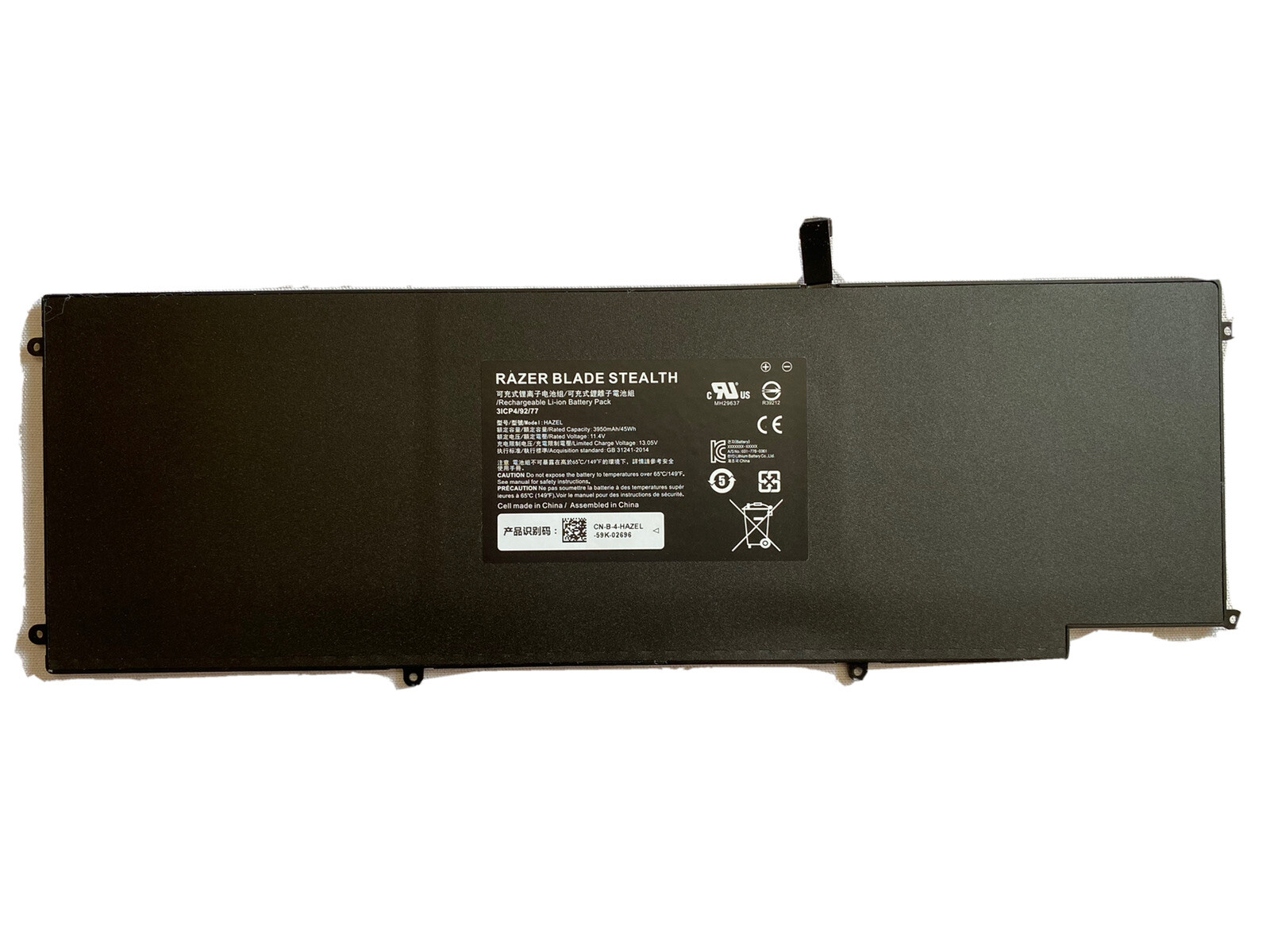 Genuine RAZER Blade Stealth BATTERY (HAZEL) 3ICP4/92/77 (3950mAh/45Wh/11.4V)