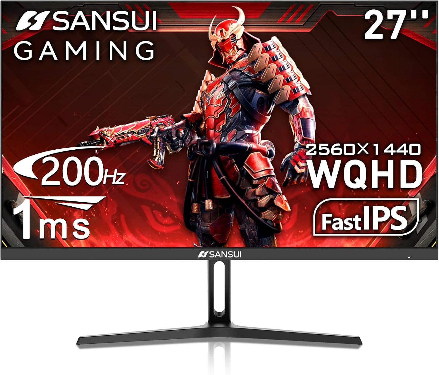 27 Inch WQHD 2560 X 1440 IPS Gaming Monitor, 200Hz 180Hz 1Ms Computer Monitor, D