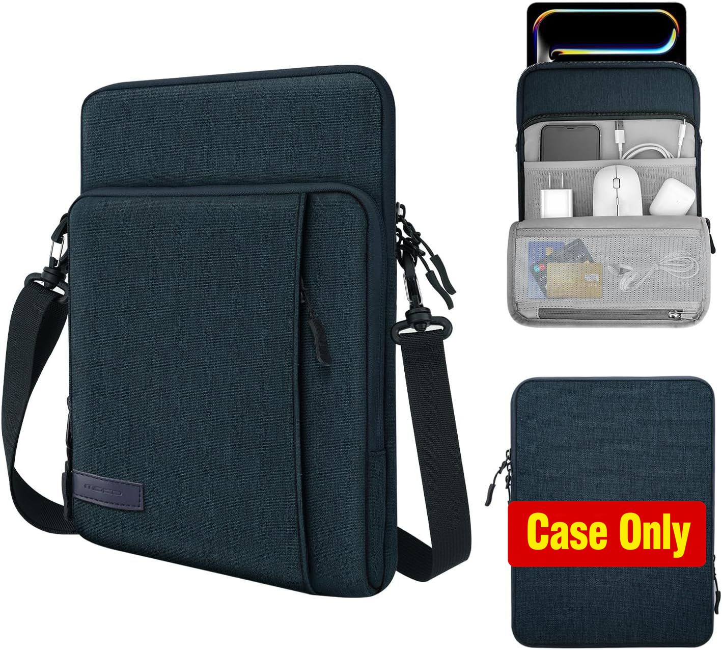 Case for 10-13 Inch Tablet Sleeve Bag with Multiple Pockets