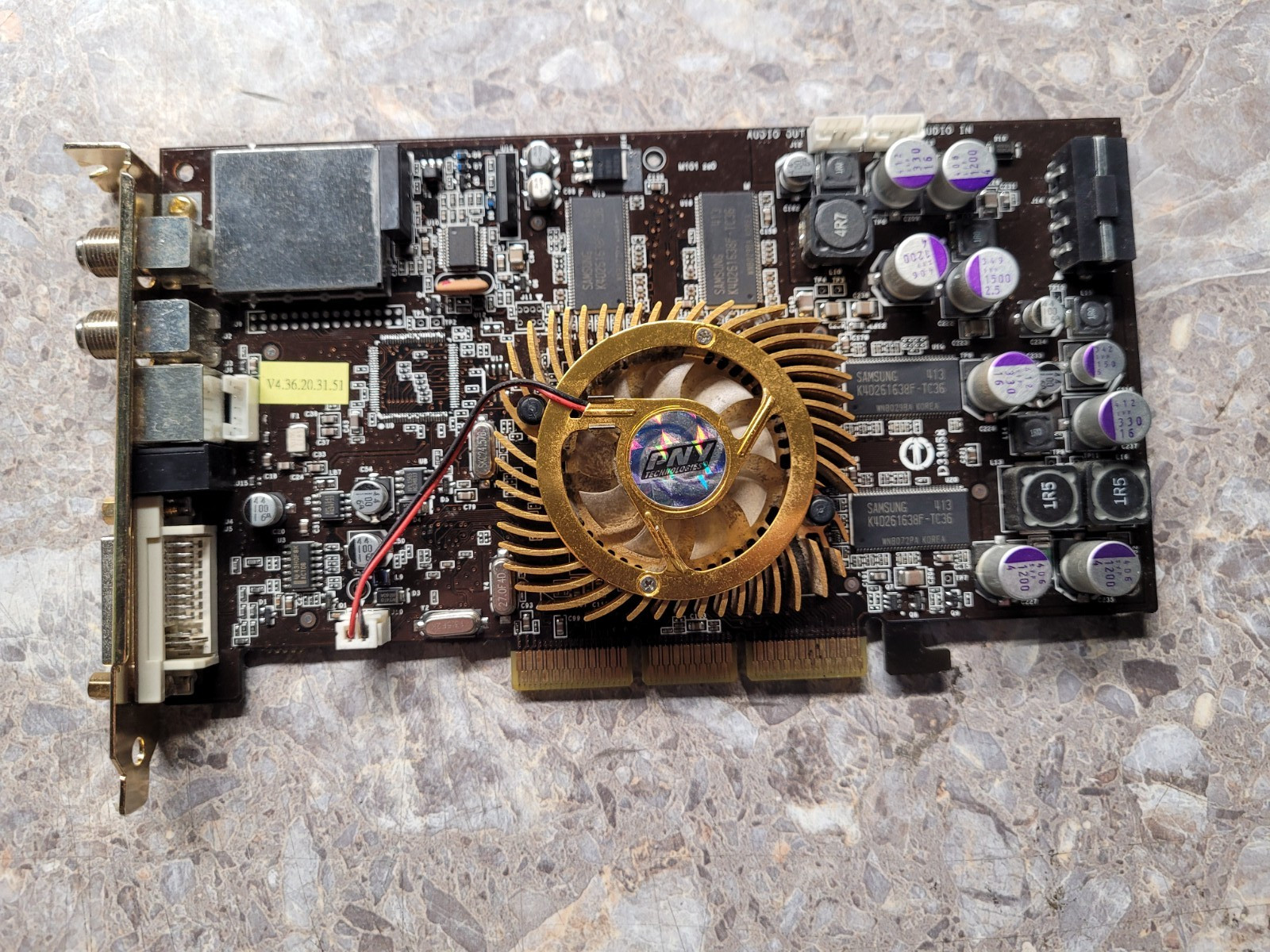 PNY GeForce FX5700 128MB PCI Video Card w/ TV Tuner DVI S-Video RF FM