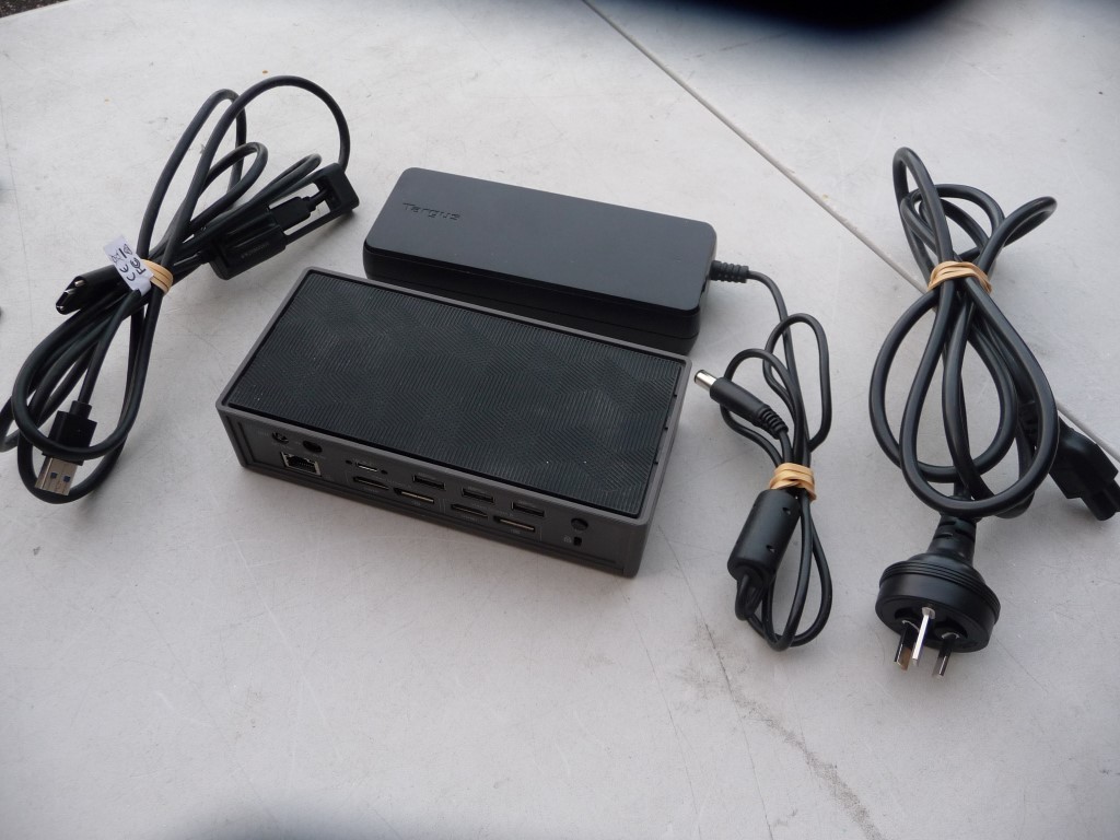 AU SELLER Targus DOCK190 USB-C Dual 4K Dock HDMI/DP PSU + USB-C LINK CABLE IN EC