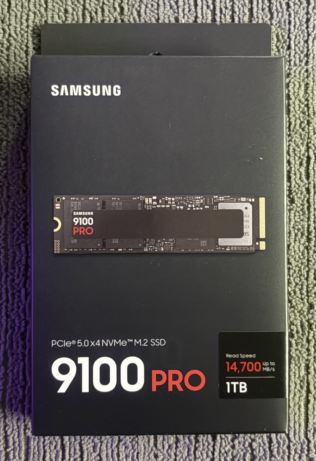 Samsung SSD 9100 PRO 1TB, PCIe 5.0x4 M.2 2280, Up to 14,700MB/s (MZ-VAP1T0B/AM)