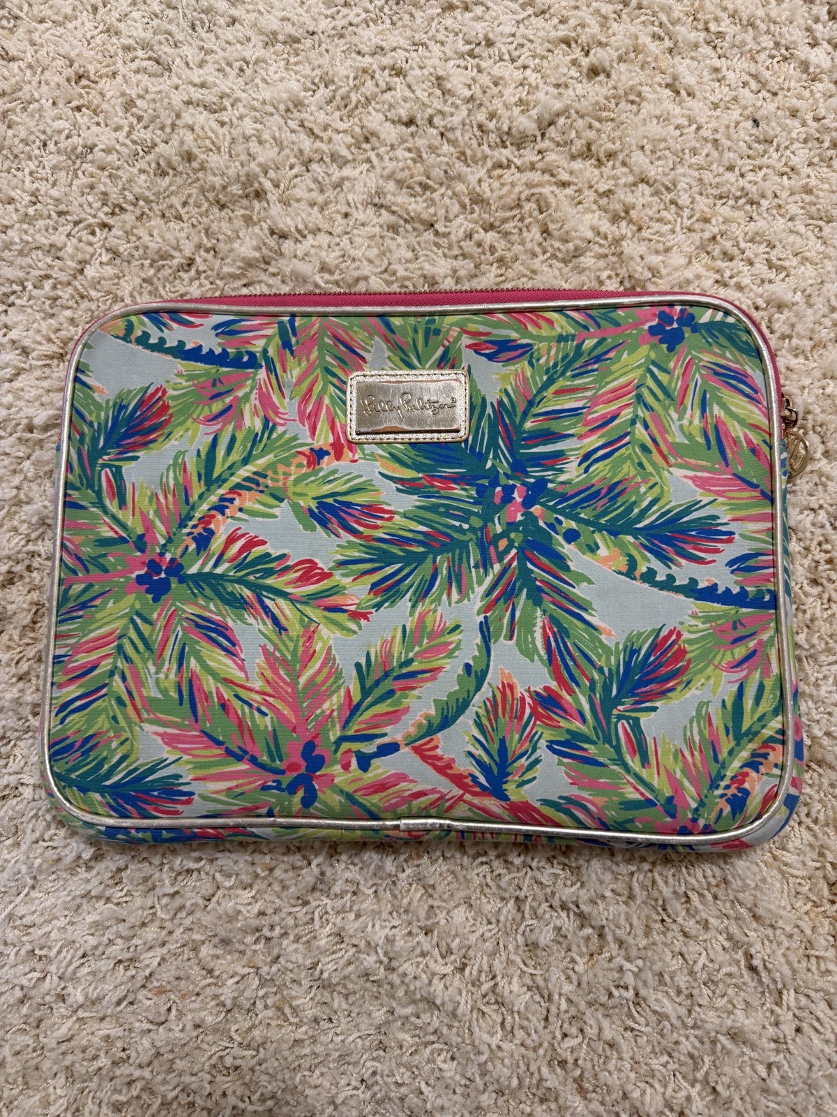 Lilly Pulitzer Tech Sleeve palm  Cove 13 Inch Laptop Cover 