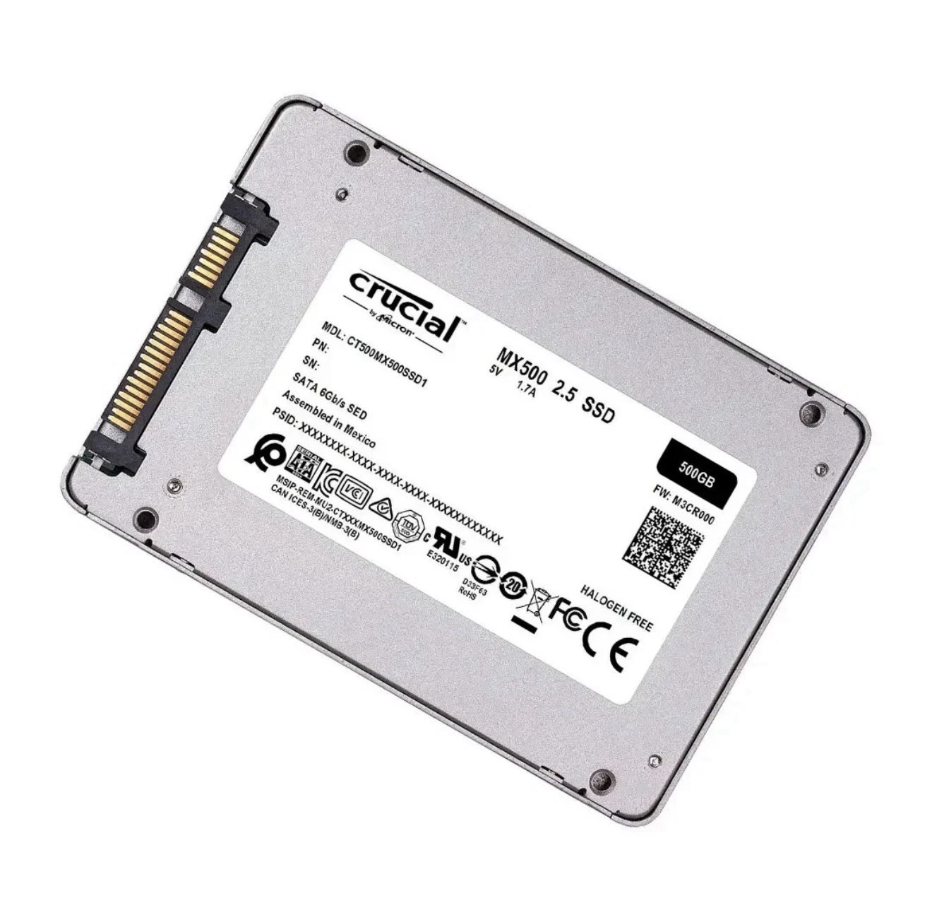 Crucial MX500 500GB 2.5” SATA III SSD CT500MX500SSD1 Laptop Desktop Drive