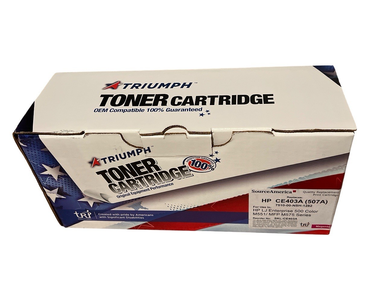 Triumph Compatible  HP CE403A (507A) MAGENTA TONER CARTRIDGE