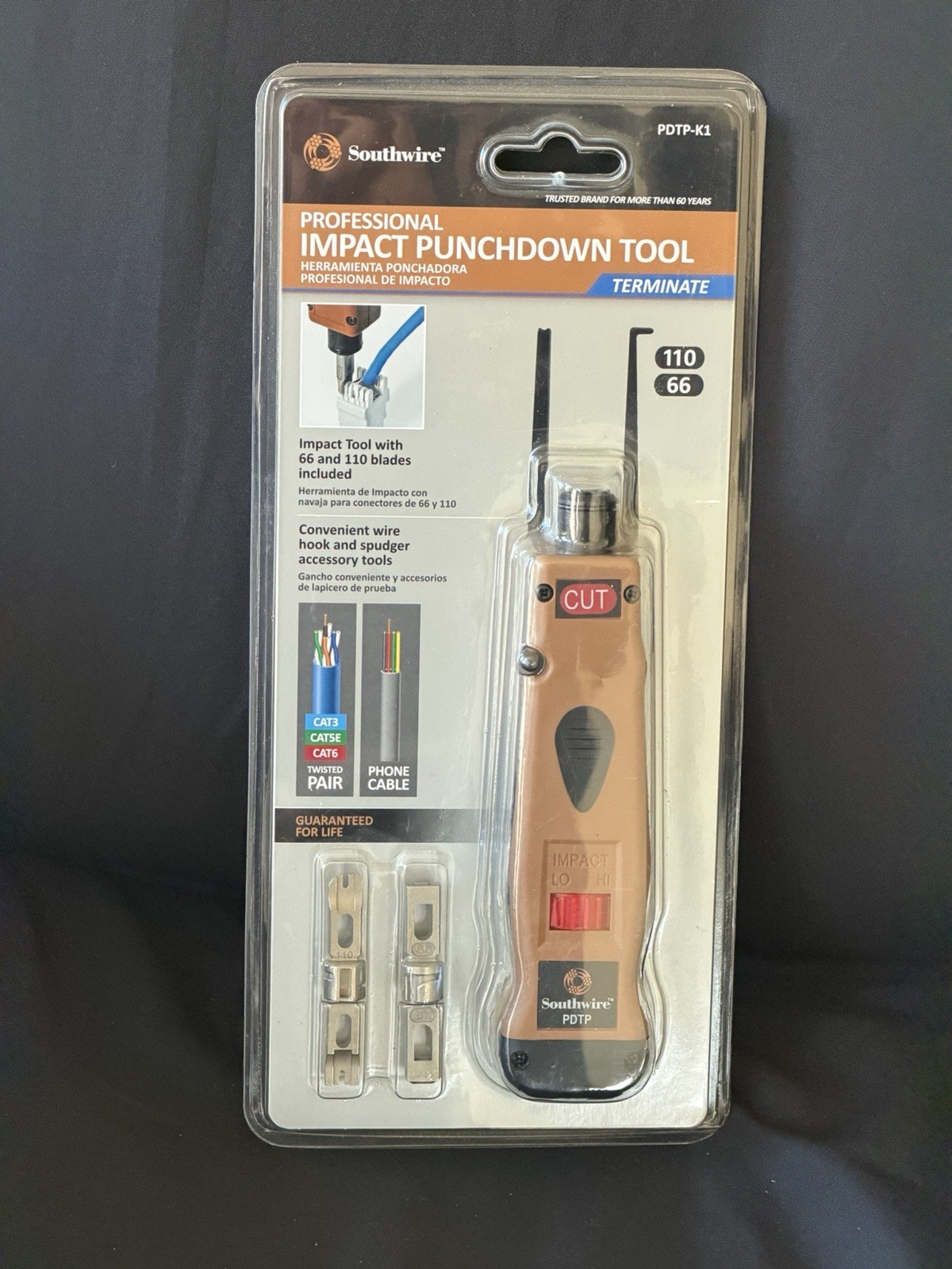 Southwire Tools & Equipment PDTP-K1 Professional Impact Punchdown Tool