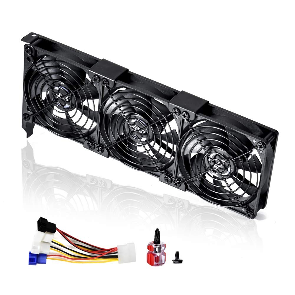 3x90mm 92mm Graphic Card Fans, Graphics Card Video Card VGA PCI Slot Fan GPU Coo