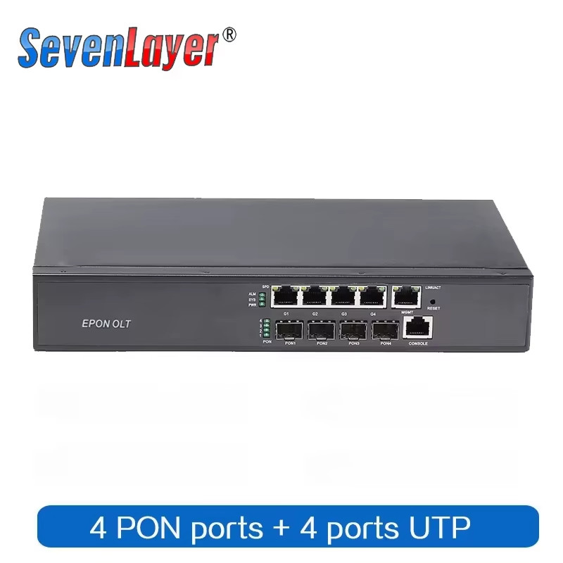 HIOSO EPON OLT 4PON Ports FTTH CATV GEPON OLT  Fiber Optic High Quality 1.25G pr