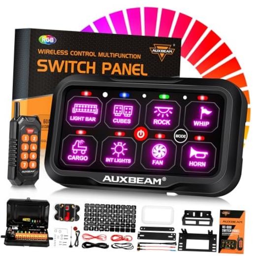 8 Gang Switch Panel RC-800 RGB Wireless RC800-8 Gang With Remote