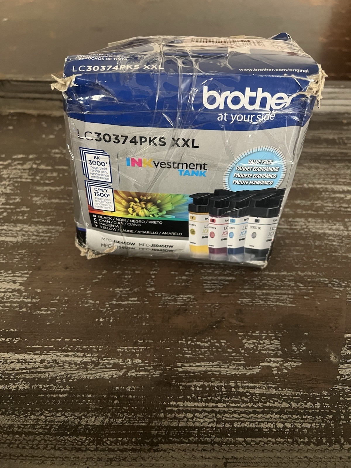 Brother LC30374PKS XXL Black/Cyan/Magenta/Yellow Super High-Yield Ink Cartridges