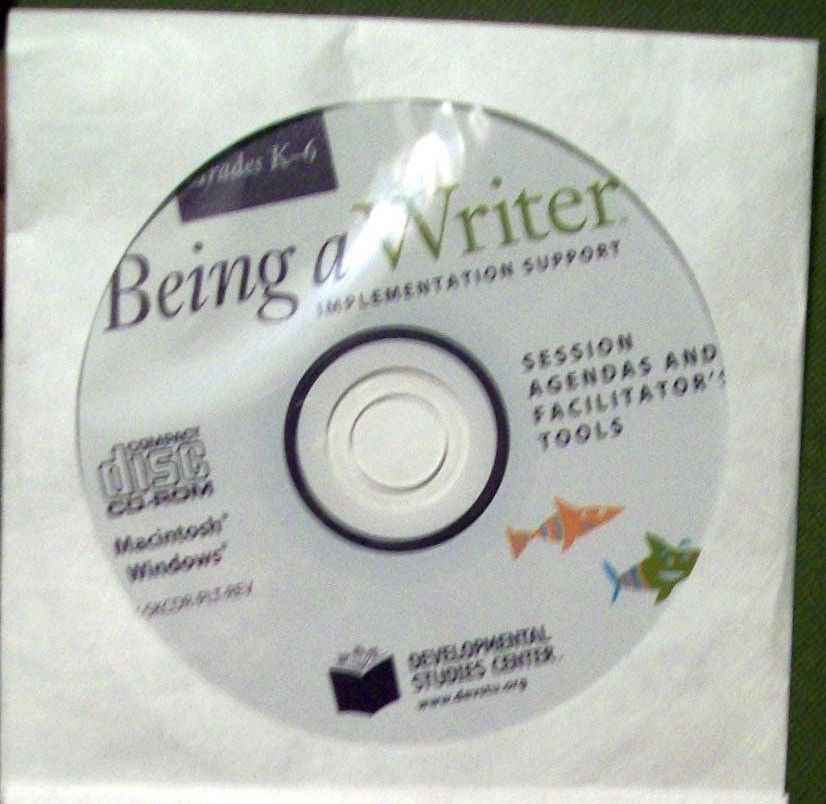 Being a Writer Grades K-6 Session Agendas and Facilitators Tools (CD-ROM)