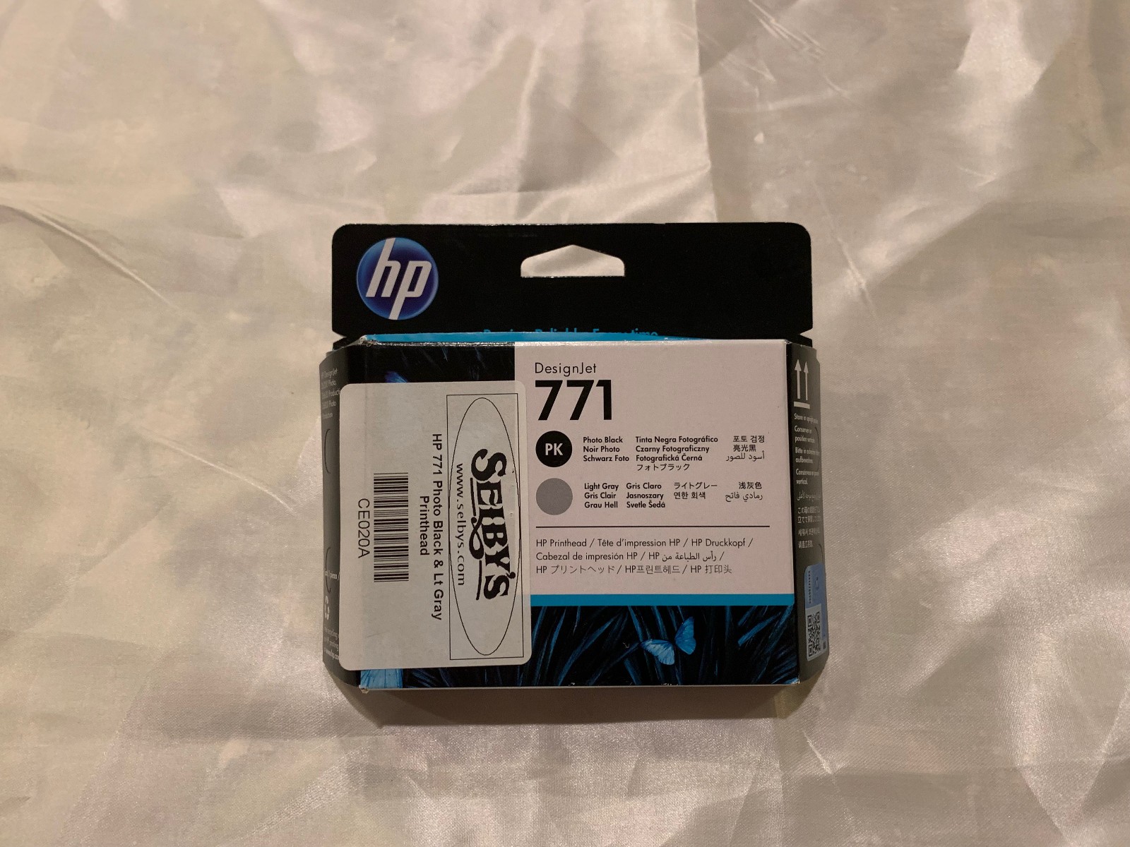 NEW Photo Black Light Gray HP Design Jet 771 Genuine Printhead CE020A SEPT 2023