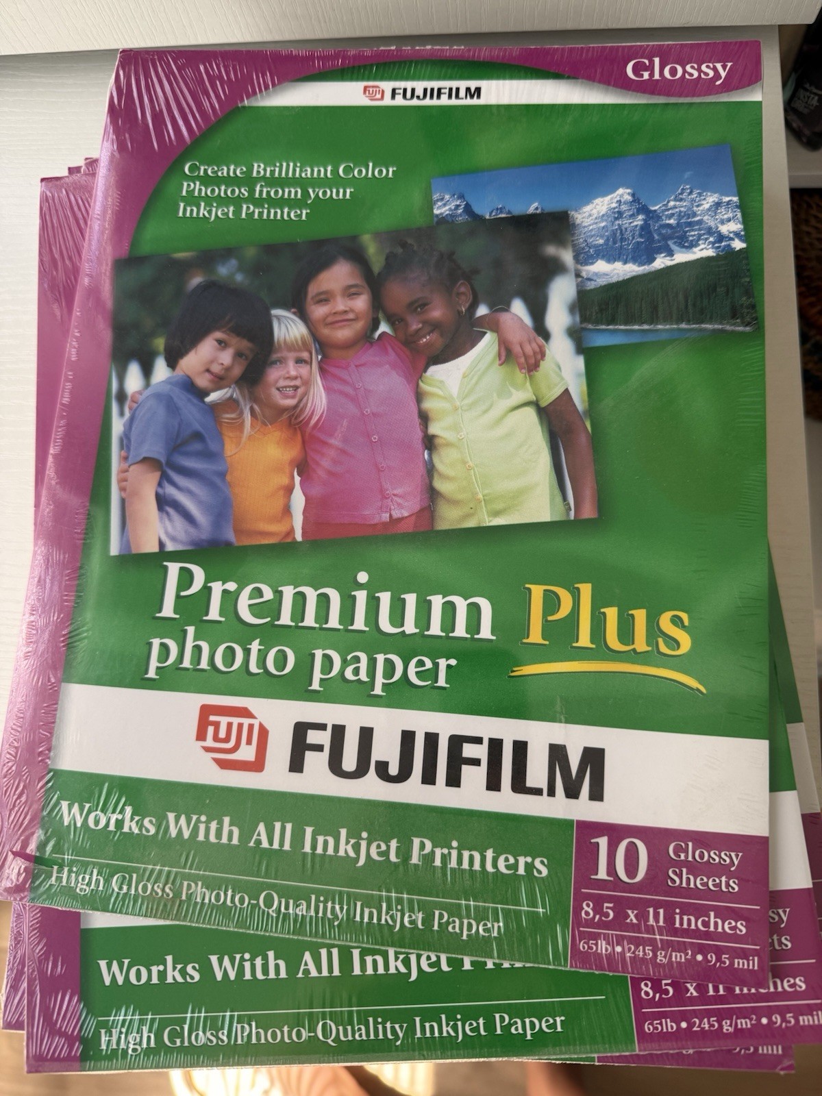 Fujifilm Premium Plus Glossy Photo Paper 8.5x11 Inkjet 10 Sheets/Pack 