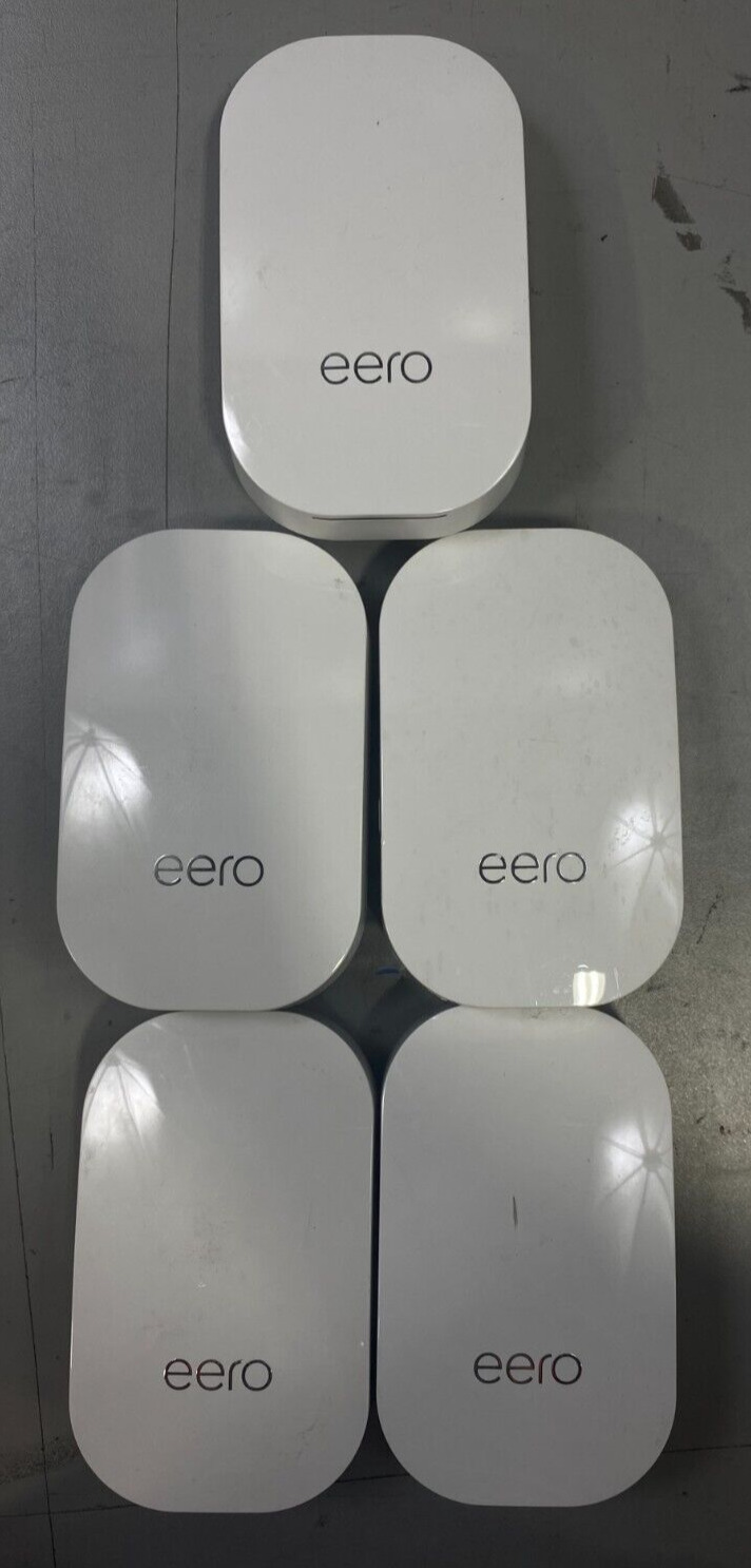 Eero Beacon Mesh WiFi Range Extender Model D010001 *UNTESTED* (Lot of 5)