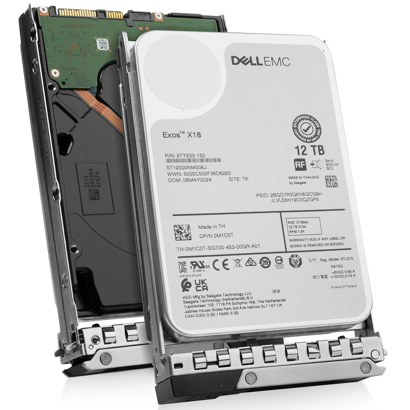 Dell 12TB 7.2K RPM SAS 12Gb/s 3.5" Enterprise PowerEdge HDD G16 161-BCJX