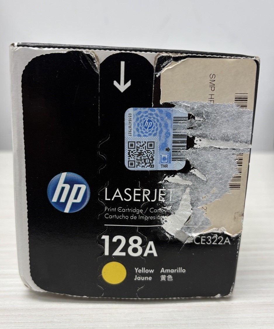 HP 128A Yellow CE322A CM1415 CP1525 NEW GENUINE SEALED