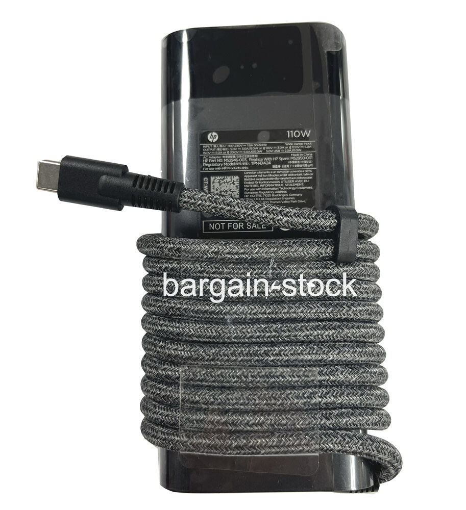 Original 110W USB-C AC Power Adapter For HP EliteBook 865 G9 TPN-DA24 Charger