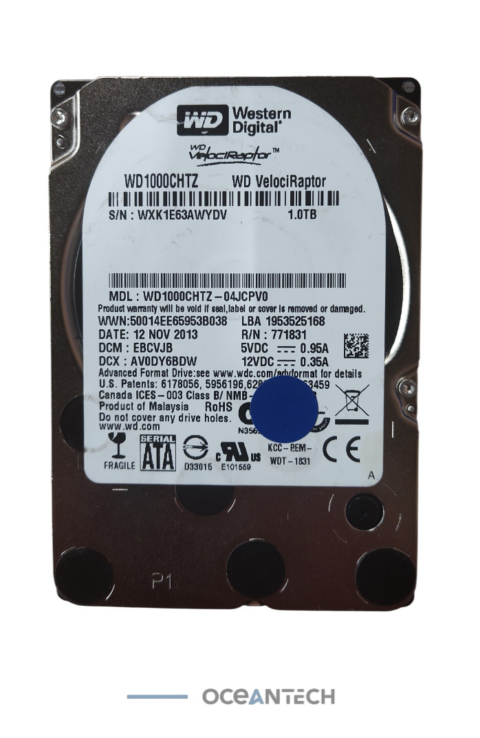 WD Velociraptor WD1000CHTZ 1TB 10K 2.5" SATA 6Gb Hard Drive HDD Grade B