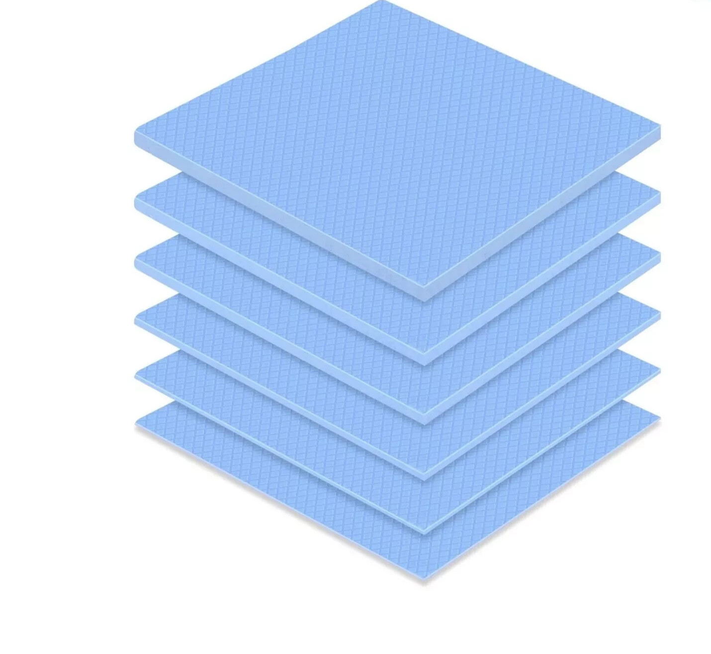 6 Pcs Thermal Pad 100 X 100 Mm, 0.5 Mm, 1 Mm, 1.5 Mm, 2 Mm, 2.5 Mm, 3 Mm Heat Re