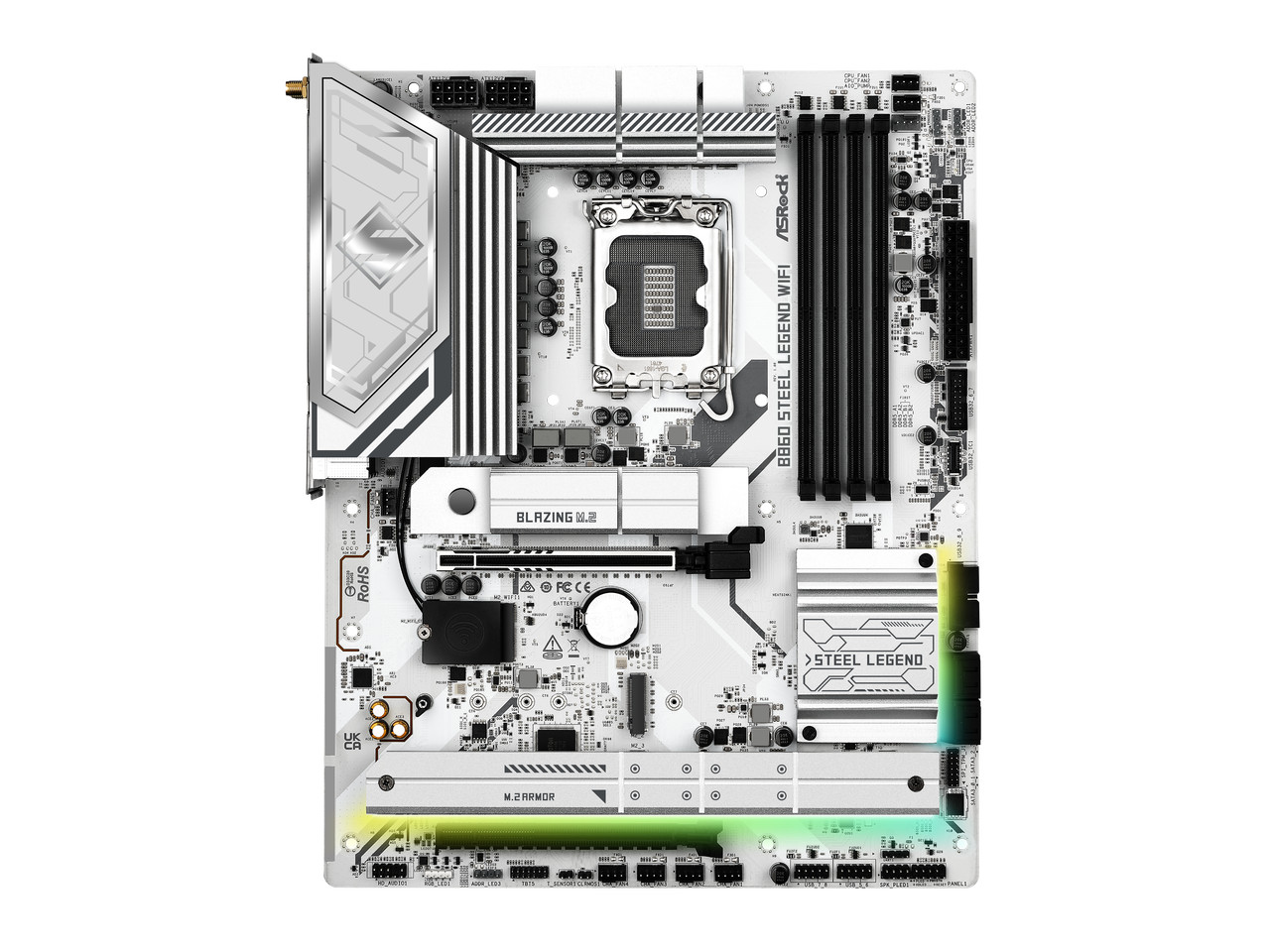 ASRock B860 Steel Legend WiFi LGA 1851 Intel B860 SATA 6Gb/s DDR5 ATX